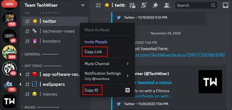 how to copy channel id discord mobile